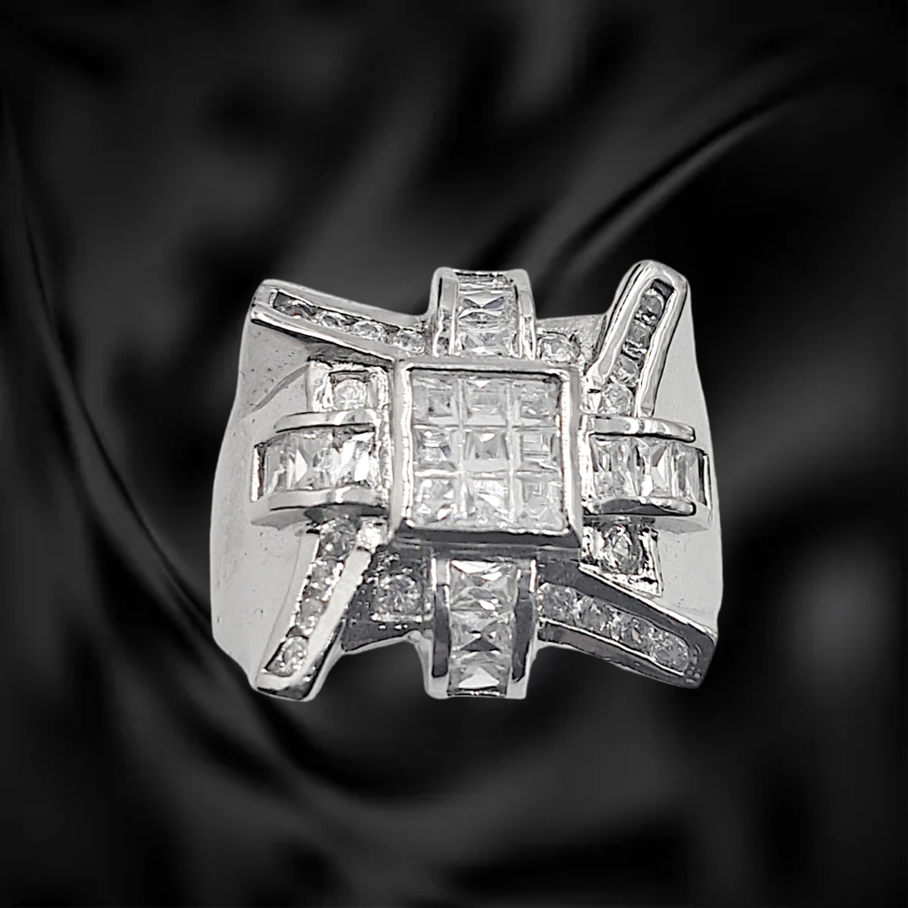 UNIQUE POWERFUL DESIGN Sterling Silver Men's Ring
